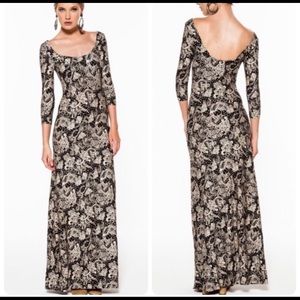 Novella royale lee maxi dress in black dahlia XS
